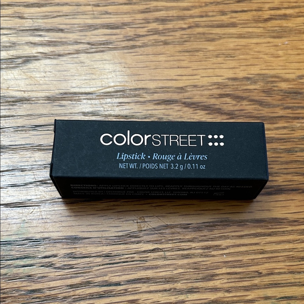 Color Street Lipstick in Elegant Black Packaging
